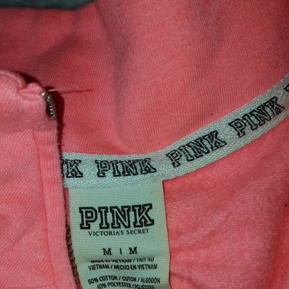 VS Pink Half Zip Sweater - Picture 2 of 3